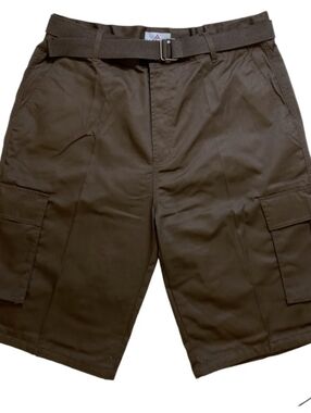 Dark Brown Cargo Shorts with Pockets